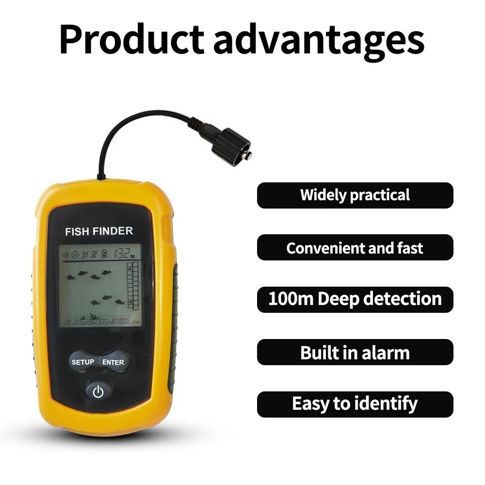 Handheld Portable Fish Finder  - огляд і ціна Fishing Boat Depth Finder