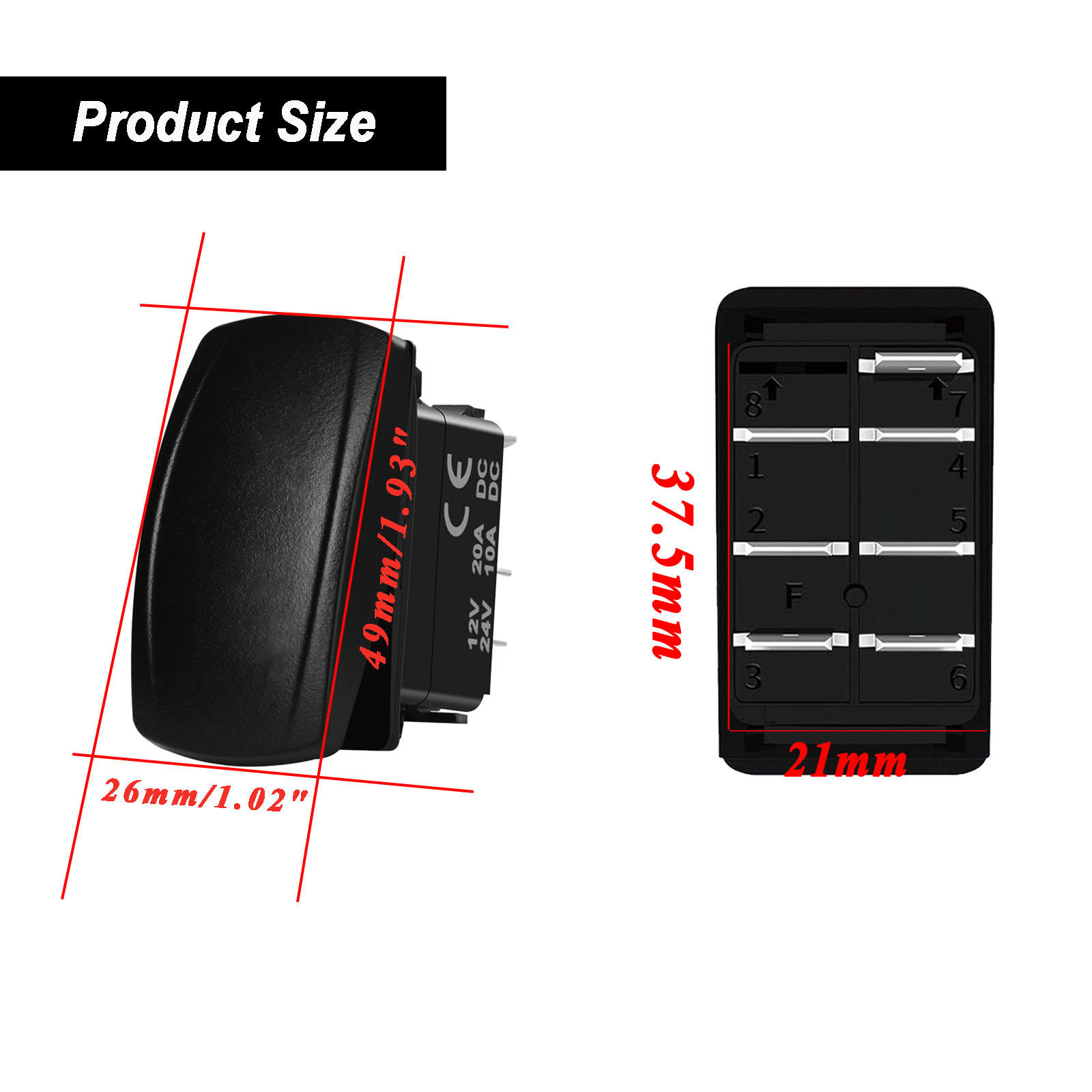 12V/24V Waterproof Backlit Mar - огляд і ціна Fishing Boat Anchor