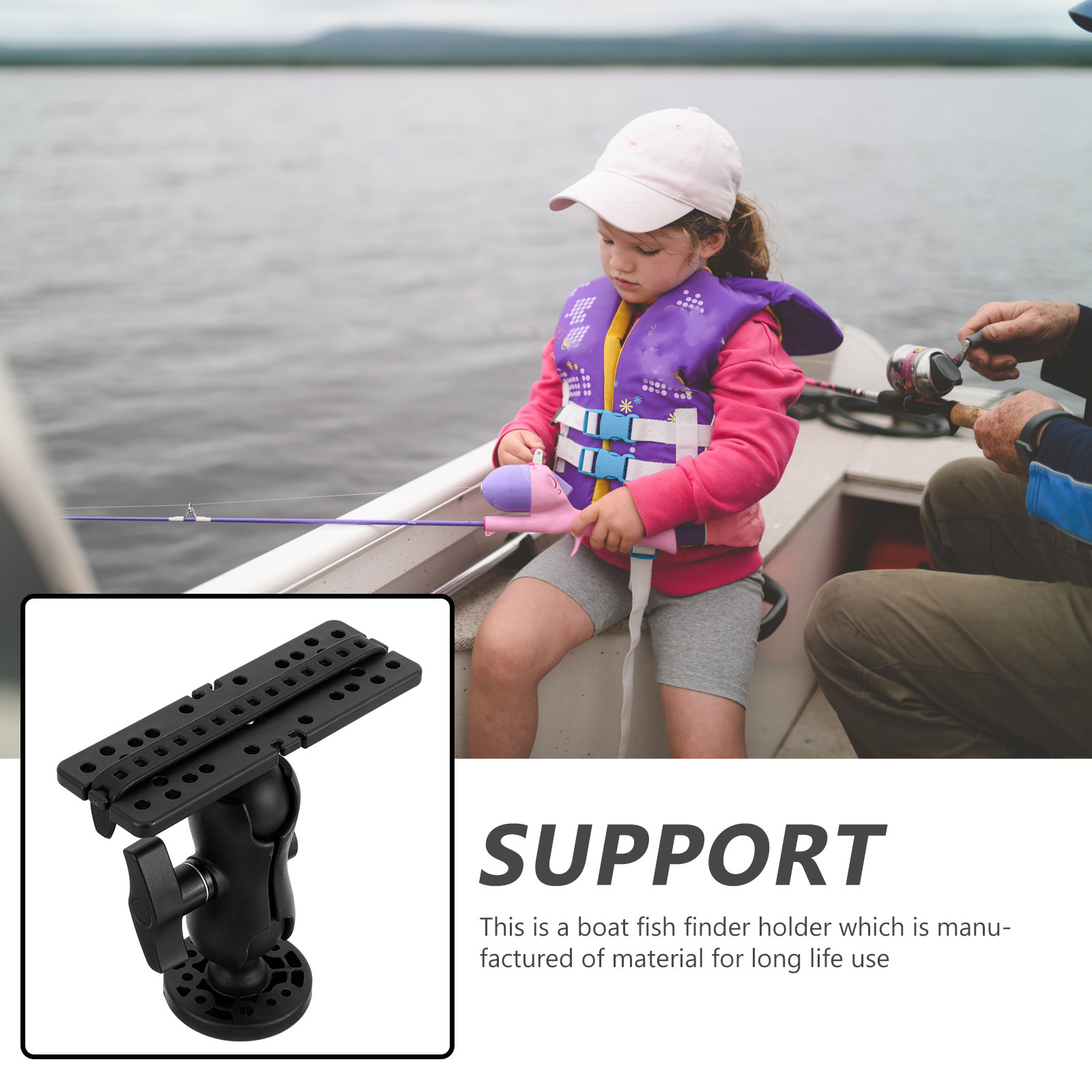 Premium Fish Finder Mount Brac - огляд і ціна Fishing Boat Depth Finder