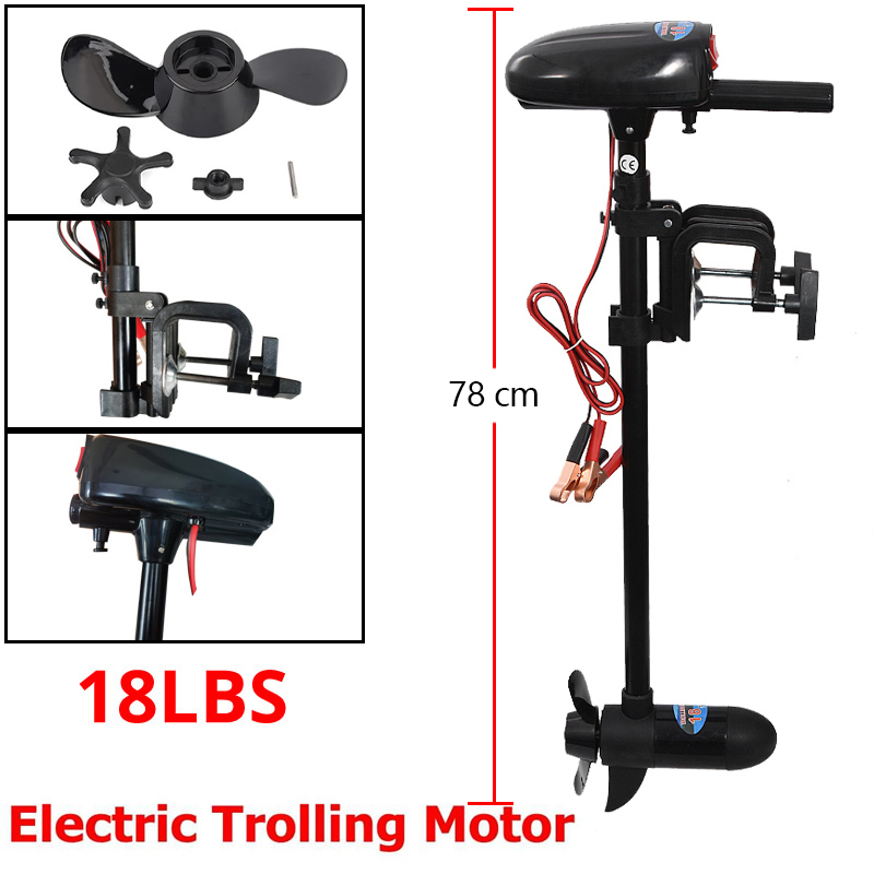Electric Boat Motor 18LBS/28LB - огляд і ціна Fishing Boat Trolling Motor