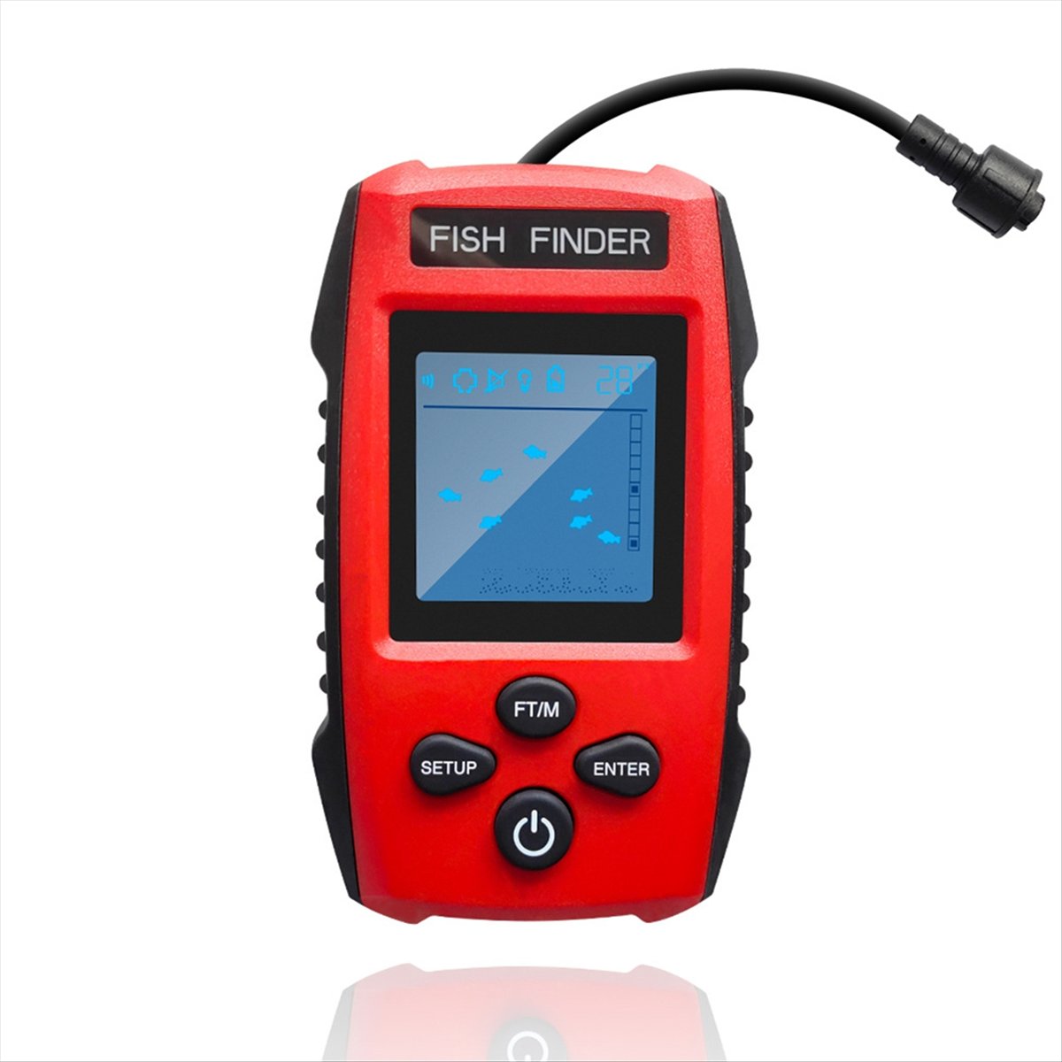 Color LCD Fish Finder Wired So - огляд і ціна Fishing Boat Depth Finder
