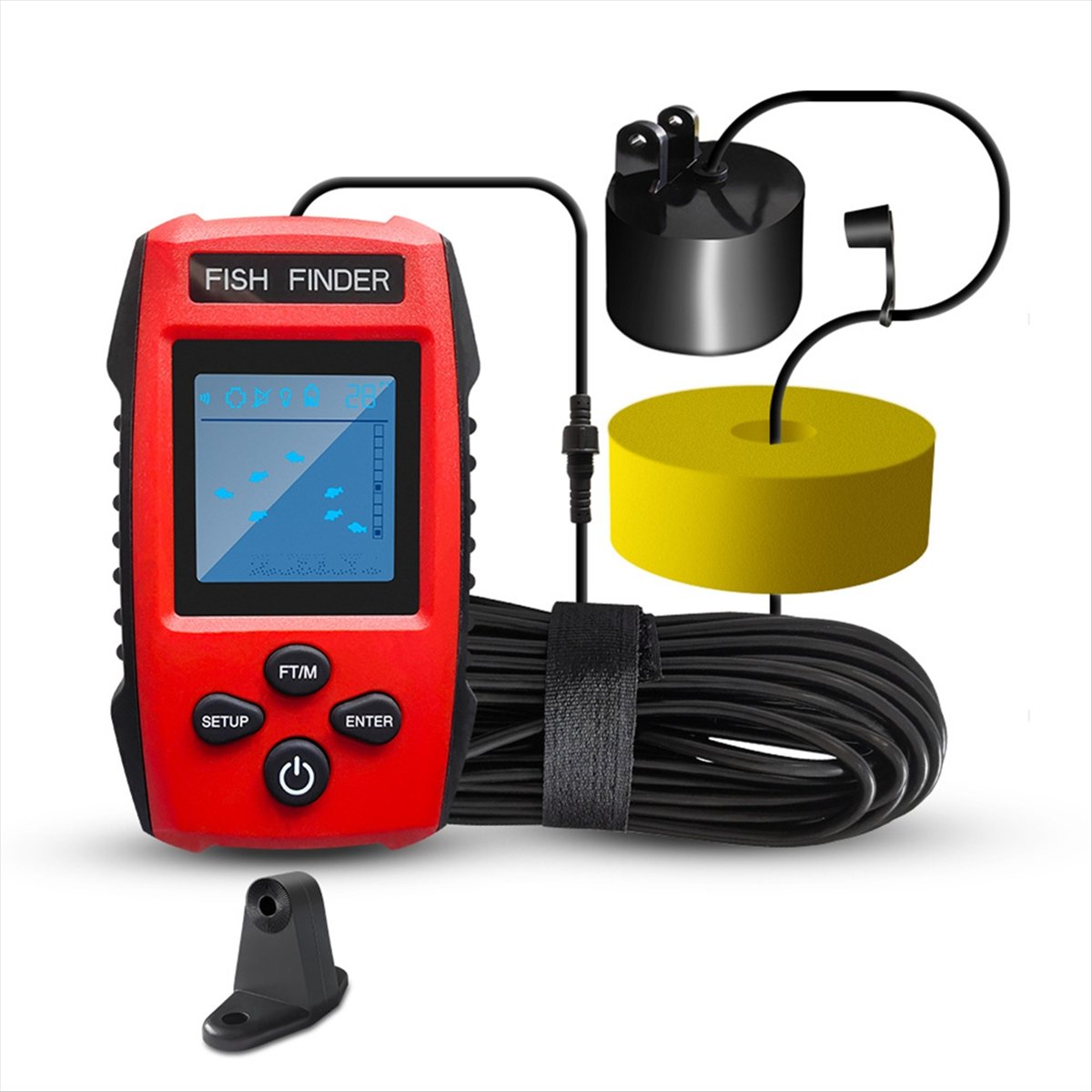 Color LCD Fish Finder Wired So - огляд і ціна Fishing Boat Depth Finder