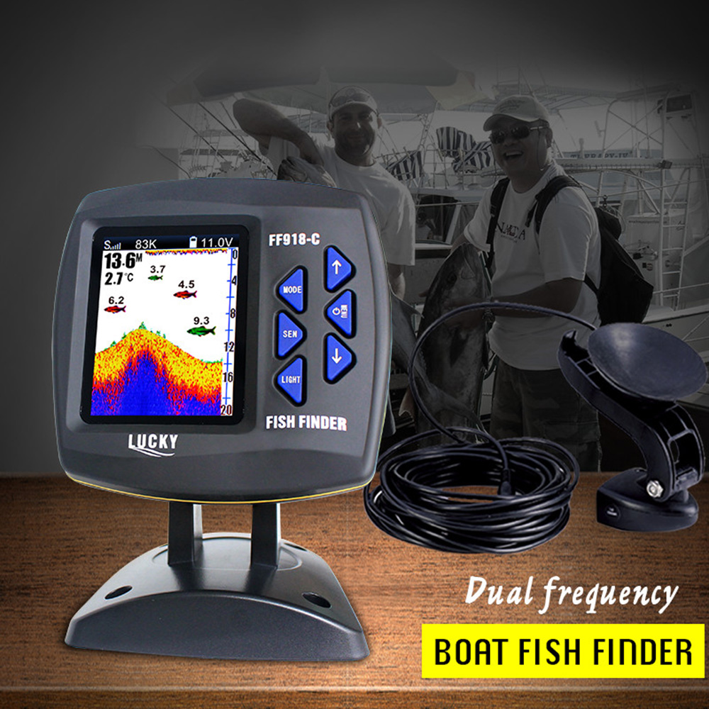 FF918-C100DS Color Screen Wire - огляд і ціна Fishing Boat Depth Finder